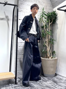 「HARE（ハレ）のアイテム（デニムジャケット）」を使った、miuraaaさん（メンズ・175cm）の秋コーディネート