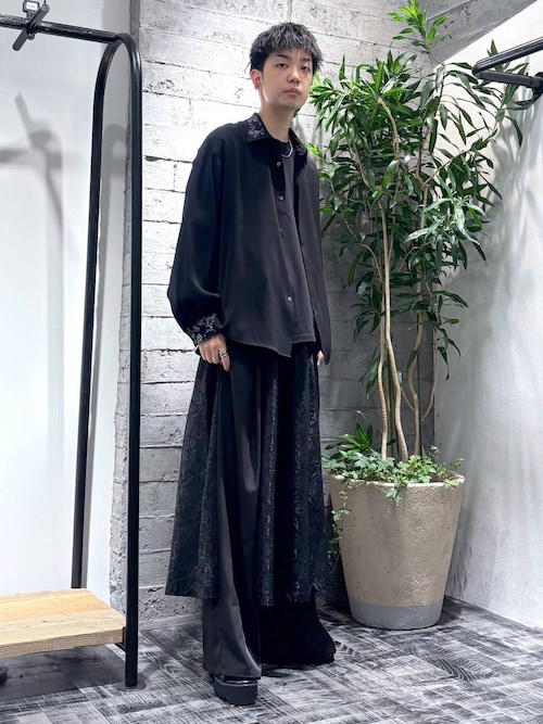 HARE（ハレ） tシャツ ジャガードキリカエZIPカット(HARE) メンズ