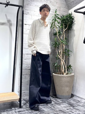 「HARE（ハレ）のアイテム（ブレスレット）」を使った、miuraaaさん（メンズ・175cm）の秋コーディネート