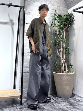 「アイテム（ローファー）」を使った、miuraaaさん（メンズ・175cm）の夏コーディネート