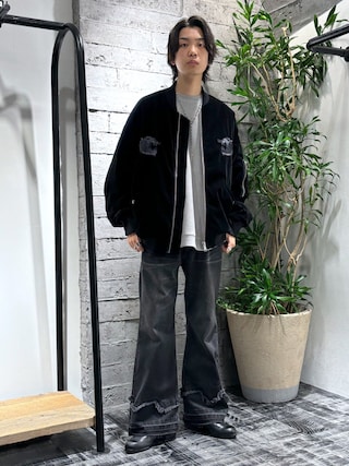 HARE×hxcyydスーベニアブルゾン HARE × hxcyyd スーベニアブルゾン S 別珍 ベロア HARE（ハレ