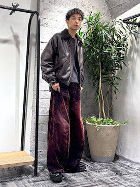 「アイテム（リング）」を使った、miuraaaさん（メンズ・175cm）の秋コーディネート