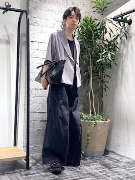 「HARE（ハレ）のアイテム（ジャケット/アウター）」を使った、miuraaaさん（メンズ・175cm）の夏コーディネート