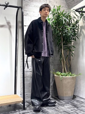 「HARE（ハレ）のアイテム（ブルゾン）」を使った、miuraaaさん（メンズ・175cm）の秋コーディネート