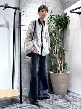 「HARE（ハレ）のアイテム（ブレスレット）」を使った、miuraaaさん（メンズ・175cm）の秋コーディネート