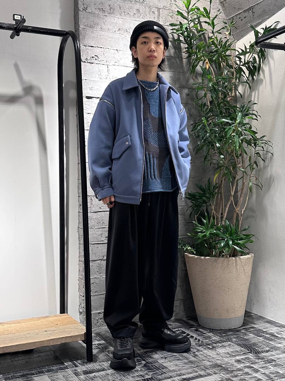 HARE（ハレ）の「ウーリーテックショルダーZIPブルゾン(HARE)（ブルゾン）」 - WEAR