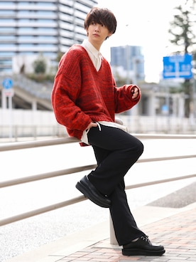 加藤元気さん（メンズ・177cm）の冬コーディネート