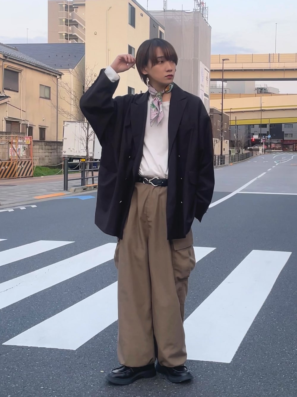 CAMPER WALDENカラーローファー 加藤元気｜CAMPERのローファーを使ったコーディネート - WEAR