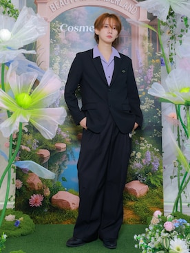 「アイテム（テーラードジャケット）」を使った、加藤元気さん（メンズ・177cm・20代）の秋コーディネート