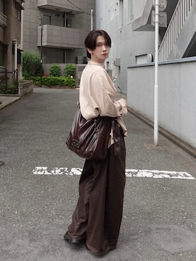 「neos（ネオス）のアイテム」を使った、加藤元気さん（メンズ・177cm）の夏コーディネート