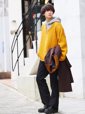 加藤元気さん（メンズ・177cm）の冬コーディネート