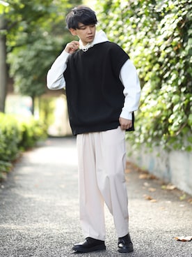 加藤元気さん(メンズ・177cm)の秋コーディネート