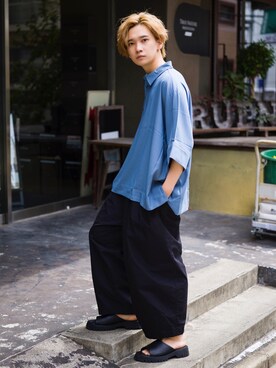 加藤元気さん(メンズ・177cm)の夏コーディネート