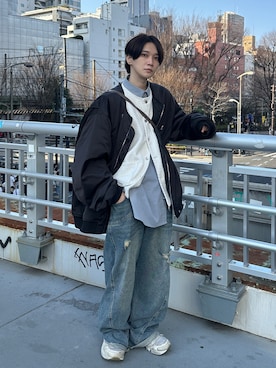 加藤元気さん（メンズ・177cm）の冬コーディネート