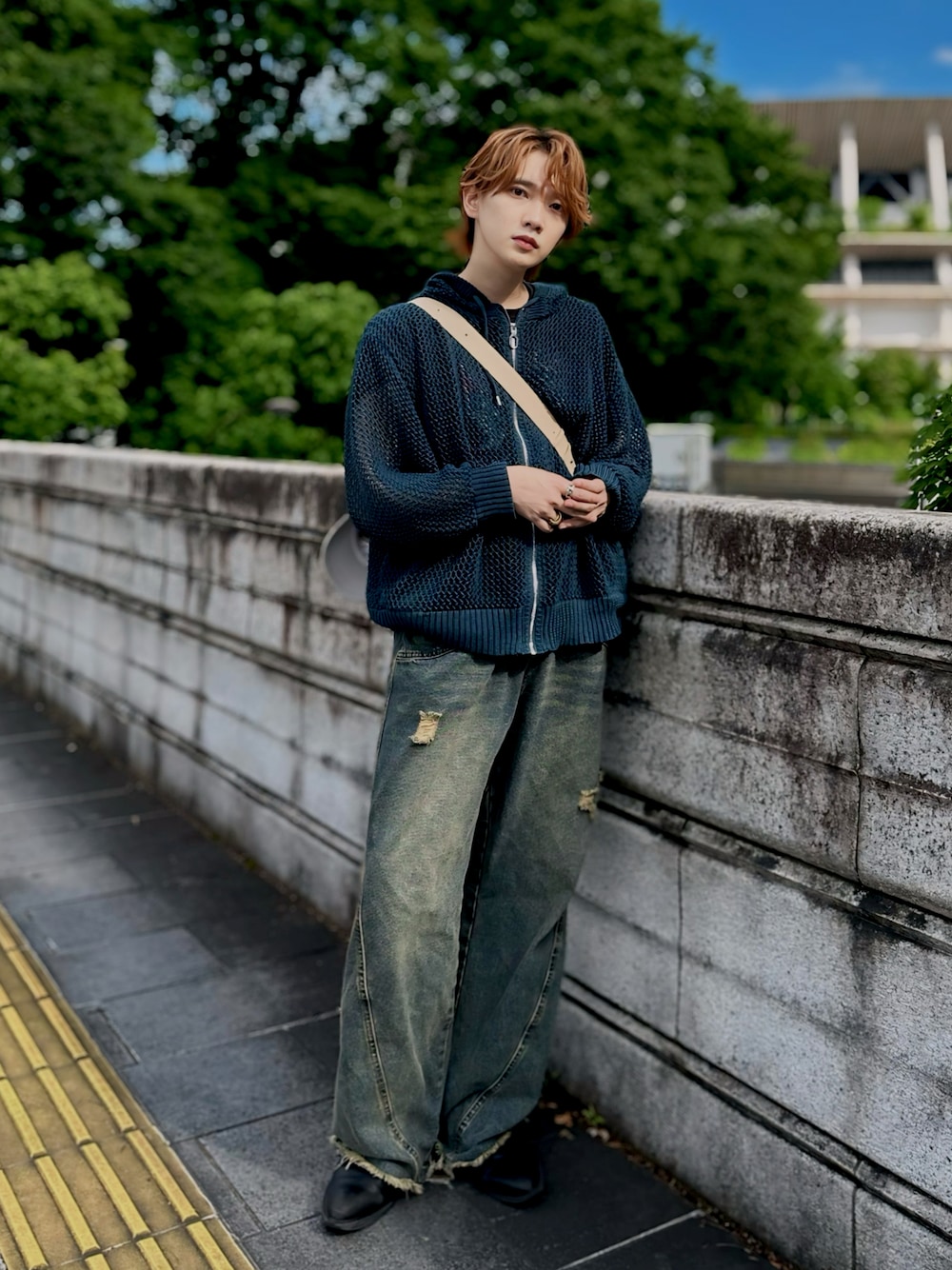 地底人風デニム 加藤元気｜地底人onlineのデニムパンツを使ったコーディネート
