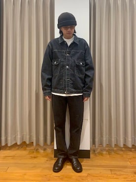 「アイテム（デニムジャケット）」を使った、武人さん（メンズ・167cm）の夏コーディネート