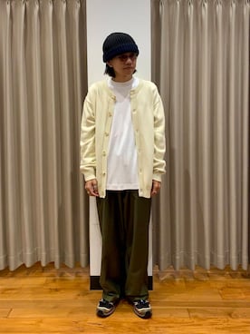 「アイテム（カーディガン/ボレロ）」を使った、武人さん（メンズ・167cm）の夏コーディネート