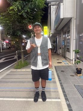 「ベスト」｜せきさん（メンズ・177cm）の夏コーディネート