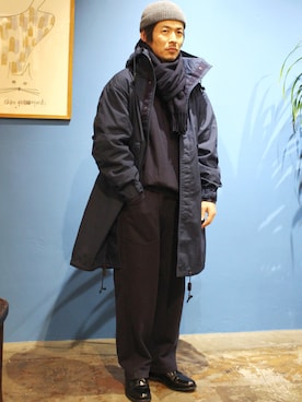 「OMNIGOD（オムニゴッド）のアイテム」を使った、D_MALL 大阪店さん（メンズ・165cm）の冬コーディネート