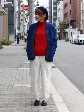 「WOOLRICH（ウールリッチ）のアイテム（その他アウター）」を使った、D_MALL 大阪店さん（レディース・158cm）の秋コーディネート