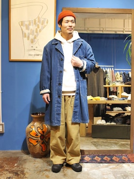 「OMNIGOD（オムニゴッド）のアイテム」を使った、D_MALL 大阪店さん（メンズ・165cm）の秋コーディネート