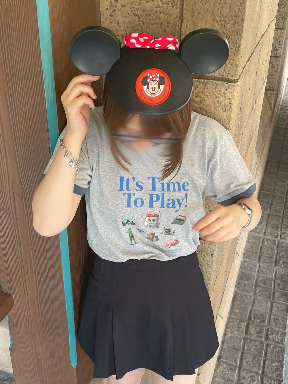 「SLOBE IENA、トイストーリー、ディズニーコーデ」｜「SLOBE IENAのアイテム（Tシャツ/カットソー、グレー系）」を使った、💡アン💡さん（レディース・154cm）の秋コーディネートの1枚目の写真