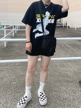 「アイテム（スリッポン）」を使った、💡アン💡さん（レディース・155cm・10代）の夏コーディネート