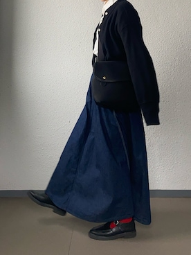 「orSlow（オアスロウ）のアイテム」を使った、namiさん（レディース・158cm）の冬コーディネート