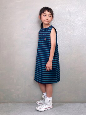 「MACKINTOSH PHILOSOPHY（ﾏｯｷﾝﾄｯｼｭ ﾌｨﾛｿﾌｨｰ）のアイテム」を使った、SGRさん（キッズ・110cm）の夏コーディネート