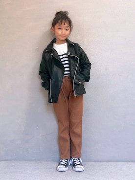 「ボーター」｜SGRさん（キッズ・120cm）の秋コーディネート