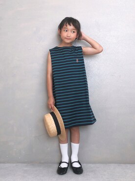 「MACKINTOSH PHILOSOPHY（ﾏｯｷﾝﾄｯｼｭ ﾌｨﾛｿﾌｨｰ）のアイテム」を使った、SGRさん（キッズ・110cm）の夏コーディネート