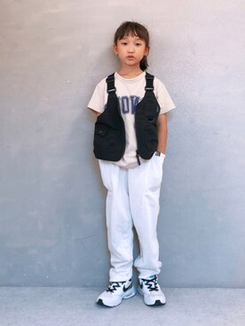 「CIAOPANIC TYPY（チャオパニックティピー）のアイテム（スウェットパンツ）」を使った、SGRさん（キッズ・110cm）の秋コーディネート