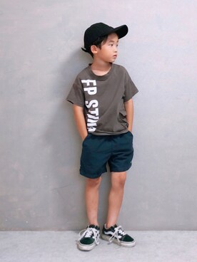 「F.P（エフピー）のアイテム」を使った、SGRさん（キッズ・110cm）の夏コーディネート