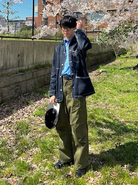 「はじめましてコーデ」｜「アイテム（その他）」を使った、Makotoさん（メンズ・176cm）の春コーディネート