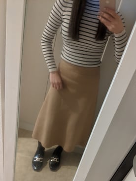 「GRL」｜「アイテム（ローファー）」を使った、uさん（レディース・153cm）の秋コーディネート