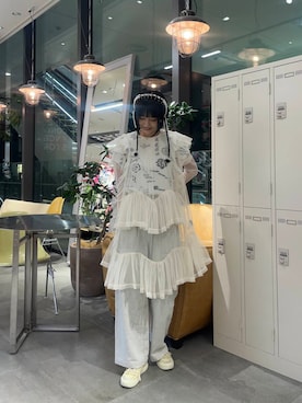 「アイテム（カチューシャ）」を使った、anonさん（レディース・166cm）の秋コーディネート