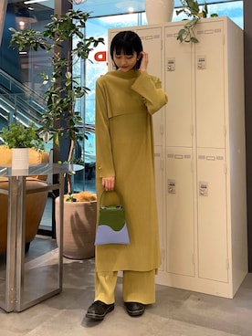 「CAMPER（カンペール）のアイテム（バッグ）」を使った、anonさん（レディース・166cm）の冬コーディネート