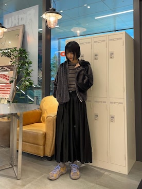 「MIDIUMISOLID（ミディウミソリッド）のアイテム」を使った、anonさん（レディース・166cm）の冬コーディネート