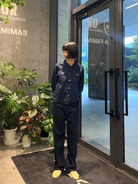 「アイテム（デニムジャケット）」を使った、anonさん（レディース・166cm）の夏コーディネート