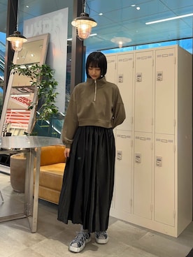 「MIDIUMISOLID（ミディウミソリッド）のアイテム」を使った、anonさん（レディース・166cm）の冬コーディネート