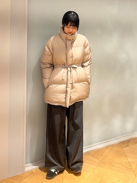 「アイテム（その他アウター、ホワイト系）」を使った、anonさん（レディース・165cm）の秋コーディネート