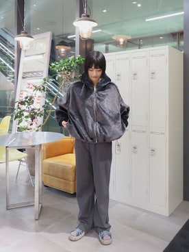 「MIDIUMISOLID（ミディウミソリッド）のアイテム」を使った、anonさん（レディース・166cm）の冬コーディネート