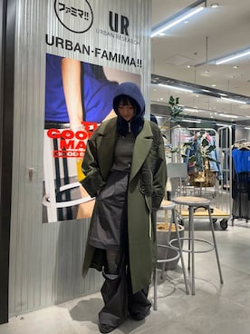 「アイテム（ステンカラーコート）」を使った、anonさん（レディース・166cm）の秋コーディネート
