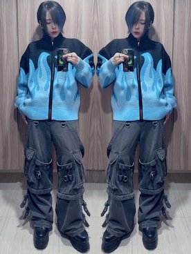 「アイテム（リング）」を使った、NNTNさん（レディース・163cm）の秋コーディネート