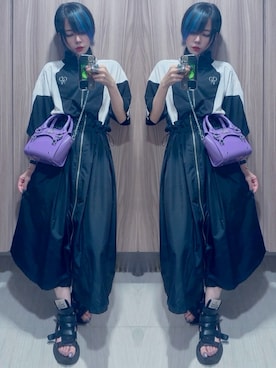 「アイテム（リング）」を使った、NNTNさん（レディース・163cm）の夏コーディネート