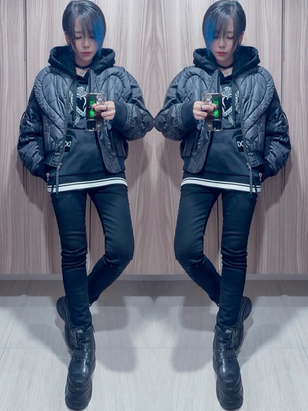 Vivienne Westwoodのブルゾンを使った人気ファッションコーディネート