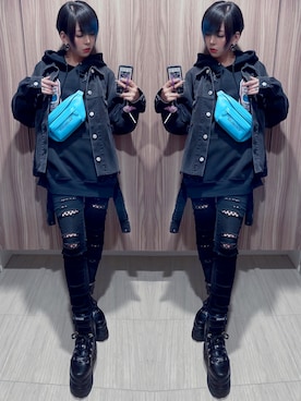 「PAMEO POSE」｜「アイテム（ジャケット/アウター）」を使った、NNTNさん（レディース・163cm）の春コーディネート