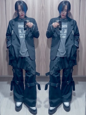 「アイテム（リング）」を使った、NNTNさん（レディース・163cm）の秋コーディネート
