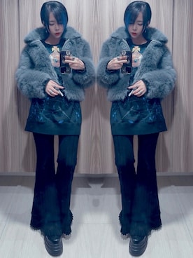 「アイテム（ピアス（両耳用））」を使った、NNTNさん（レディース・163cm）の秋コーディネート