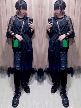 「PAMEO POSE」｜「アイテム（ブーツ）」を使った、NNTNさん（レディース・163cm）の夏コーディネート